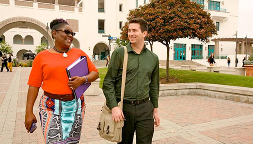 Students Theodore Bruni and Kiedra Taylor